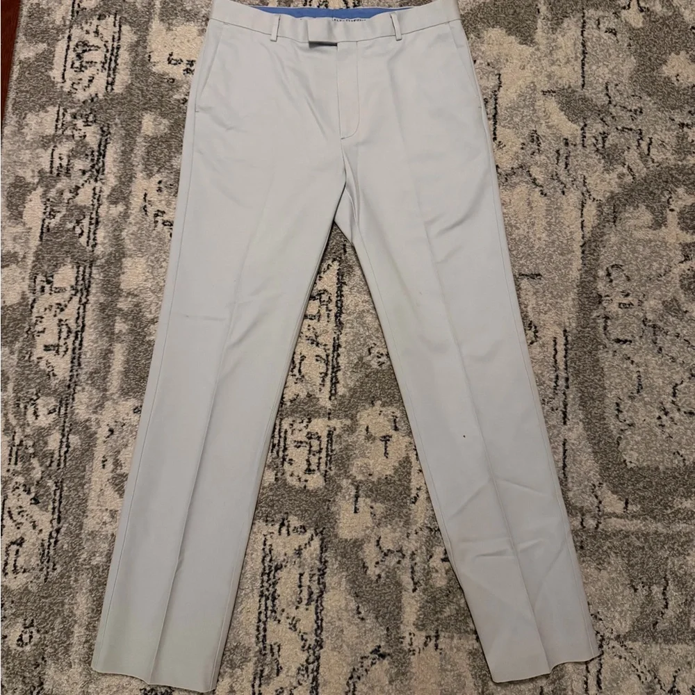 NWOT Charles Tyrwhitt Men’s Light Gray Dress Pants 34W 32L - Picture 1 of 5